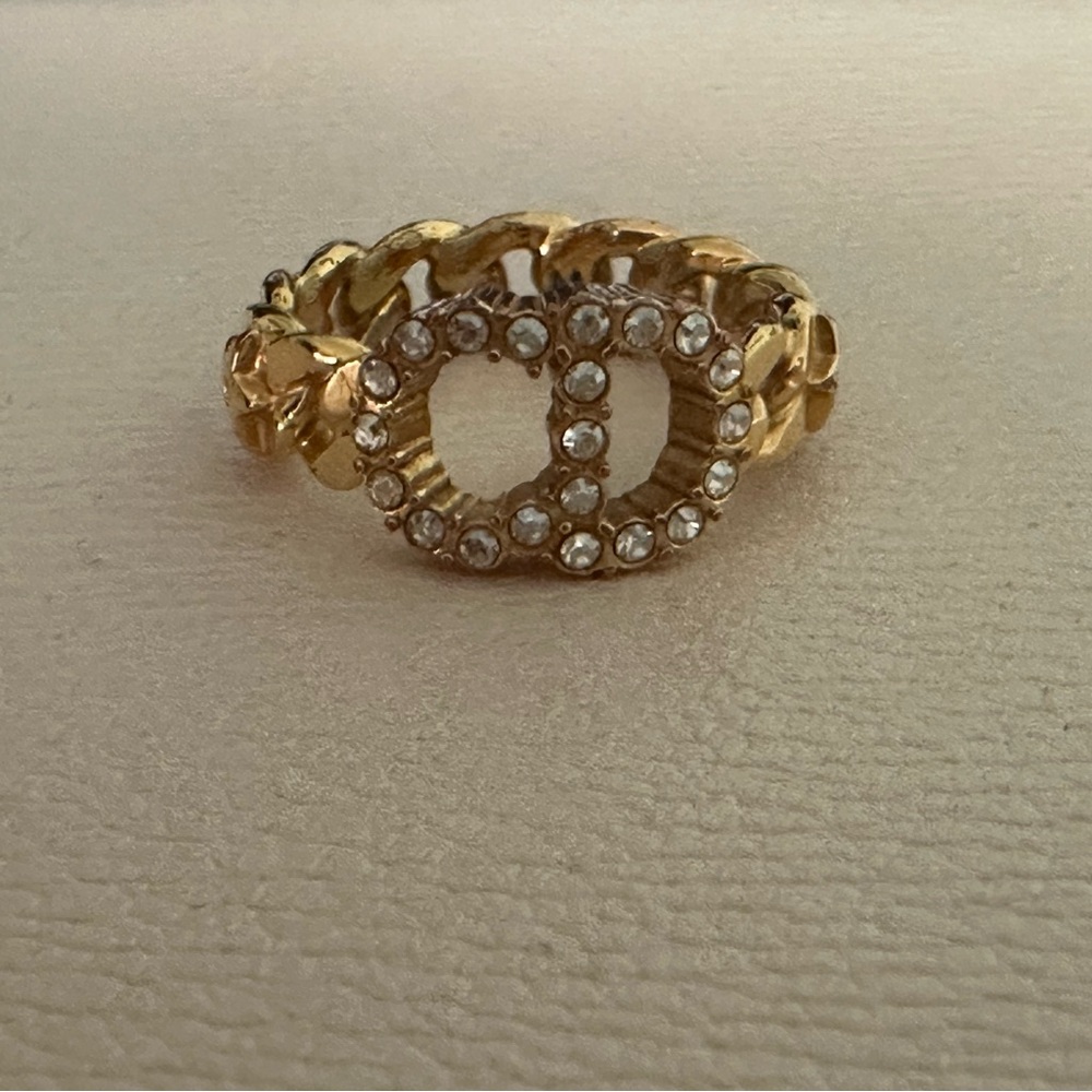 Dior CD chain & star ring size 52